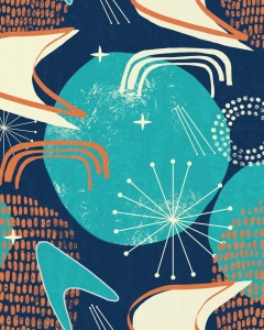 Tapeta MINDTHEGAP Revival (Mid Century Modern) Cosmic Debris WP20532