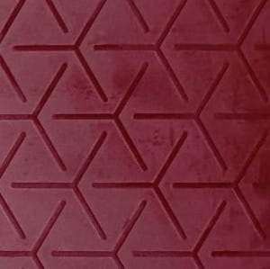 Mata dekoracyjna SIBU Fabric-Line FL Cube Velvet Bordeaux