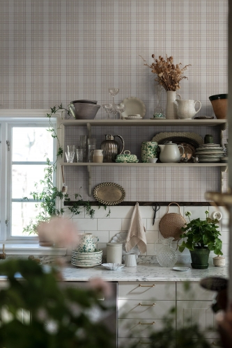 Boras Tapeter Cottage garden Tailor´s Tweed 3578