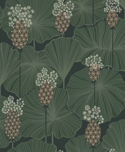Boras Tapeter Eastern Simplicity Umbrella Leaves 3119