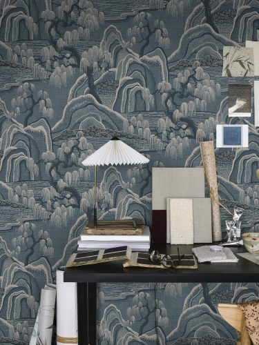 Boras Tapeter Eastern Simplicity Indigo Garden 3133