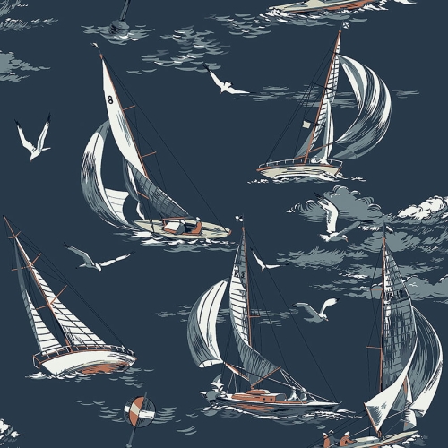 Boras Tapeter Marstrand II Sailboats 8853