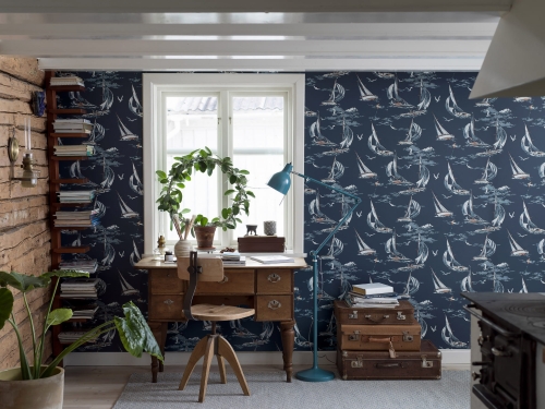 Boras Tapeter Marstrand II Sailboats 8853