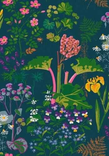 Tapeta dekoracyjna Boras Tapeter Scandinavian Des. II Rabarber 1791