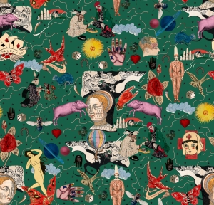 Tapeta MINDTHEGAP Woodstock Illusionary Daytime Green WP20618