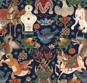 Tapeta MINDTHEGAP Woodstock Incantation Dark WP20620