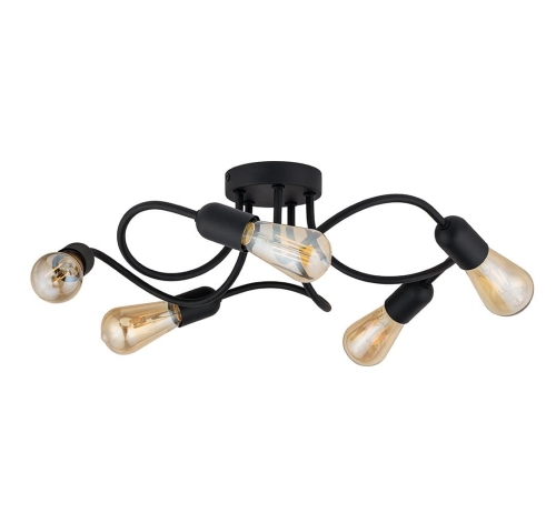 Lampa sufitowa Wave black 4408