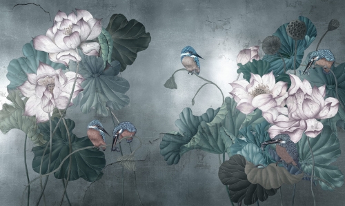 Botaniczne-kwiaty-i-ptaki-na-pastelowej-tapecie.jpg