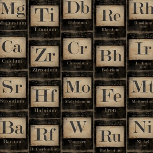 Tapeta MINDTHEGAP  Eclectic Periodic Tables of Elements WP20040