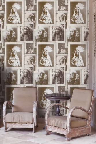 MINDTHEGAP Eclectic Indian Chiefs Sepia WP20071