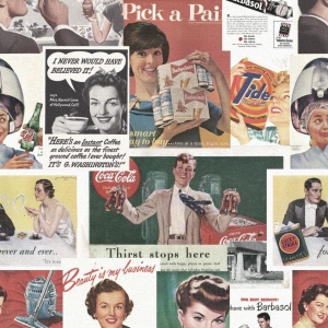 Tapeta MINDTHEGAP Eclectic Retro Ads WP20069