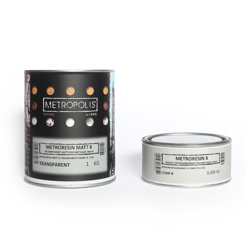 Żywica matowa Metropolis/Metroresin Matt 1kg (Zestaw)