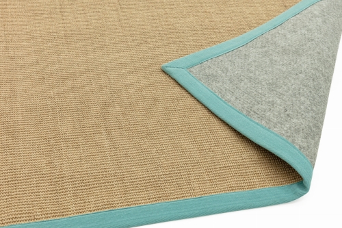 Asiatic Sisal Linen/Aqua