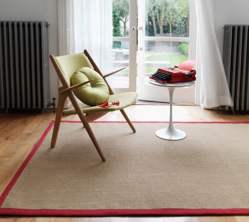 Asiatic Sisal Linen/Red