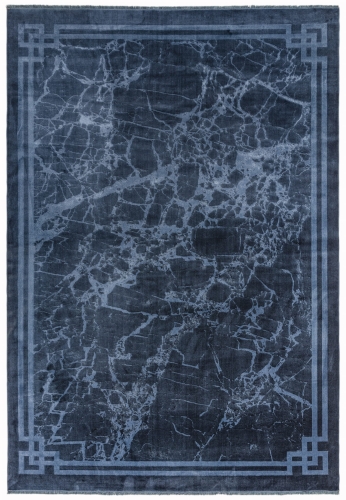 Asiatic Zehraya ZE02 Ink Blue Border