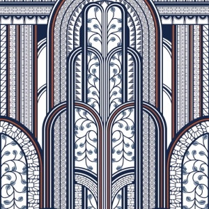 Tapeta dekoracyjna Casadeco 1930 Panoramique Paravent 85876543