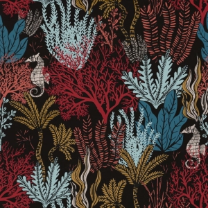 Tapeta dekoracyjna Casamance Orphee Posidonie Multico 74700508