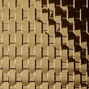 Mata dekoracyjna SIBU Structure-Line SL Rattan 20 Gold