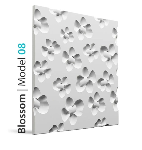 Loft Design Panel gipsowy Model 08 BLOSSOM 60x60 cm  