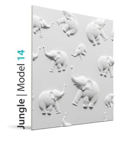 Loft Design Panel gipsowy Model 14 JUNGLE 60x60 cm 