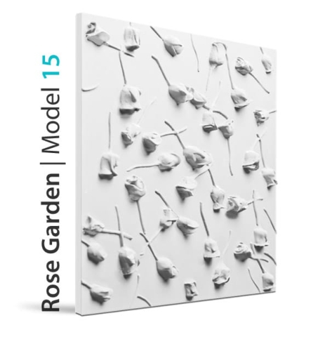 Loft Design Panel gipsowy Model 15 ROSE GARDEN 60x60 cm