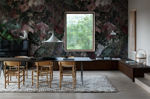 Mural Borastapeter Dark Floral 9419W jadalnia.jpg