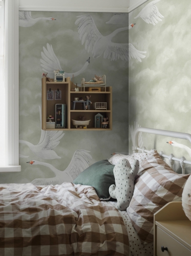 Mural Borastapeter Clouds Swans 9414W sypialnia.jpg