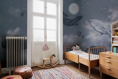 Mural Borastapeter Whales in the sky 9457W pokoj dzieciey.jpg