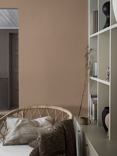 Boras Tapeter Linen Terracotta Linen 4324 salon.jpg