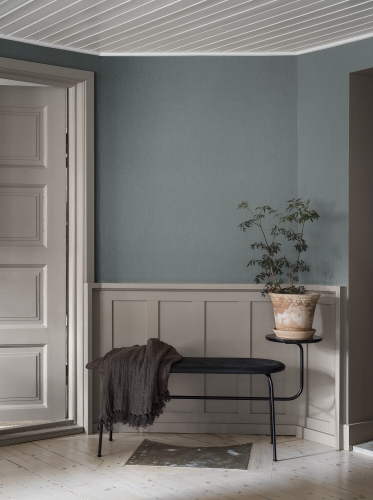 Boras Tapeter Linen Dusty Denim 4330 poczekalnia.jpg