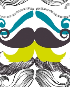 Tapeta MINDTHEGAP Illusion Different Moustaches WP20089
