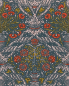 Tapeta MINDTHEGAP Le Manoir Floral Ornament Scarler WP20471
