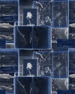 Tapeta MINDTHEGAP Sundance Villa Seaman's Journal indigo WP20561