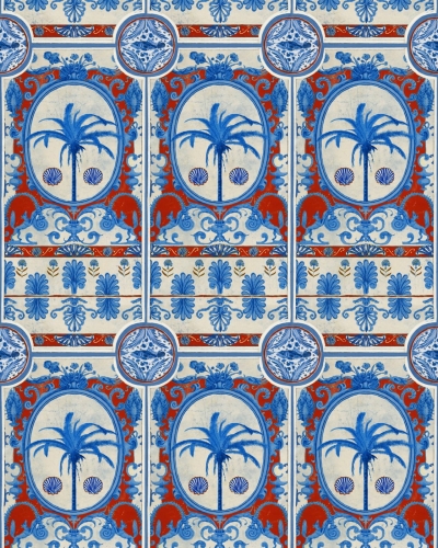 Tapeta MINDTHEGAP Sundance Villa The Villa Mural Red WP20576