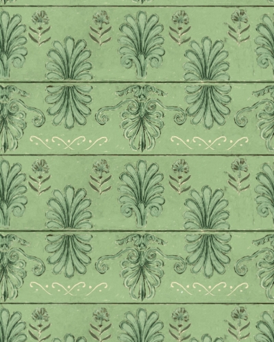 Tapeta MINDTHEGAP Sundance Villa Mykonos Villa Motif Island Green WP30040