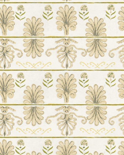 Tapeta MINDTHEGAP Sundance Villa Mykonos Villa Motif Taupe WP30042