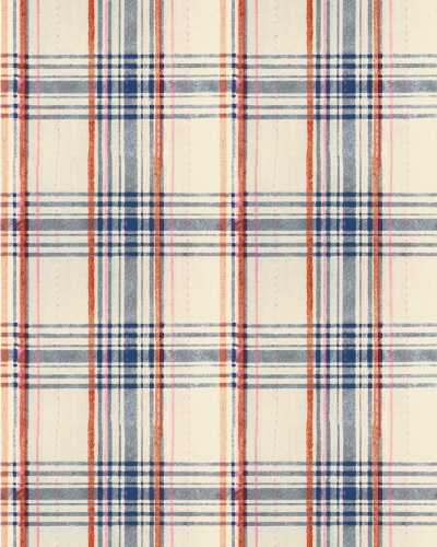 Tapeta MINDTHEGAP Sundance Villa SEAPORT PLAID Cream WP30068