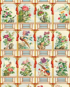 Tapeta MINDTHEGAP Chinese Garden Flowering Wall WP20585