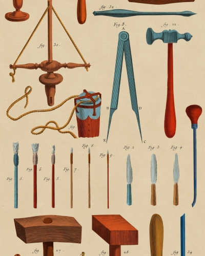 Tapeta MINDTHEGAP THE ARTIST'S HOUSE OLD TOOLS WP20599