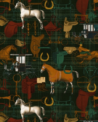 Tapeta MINDTHEGAP THE DERBY THE JOCKEY Multicoloured WP20642