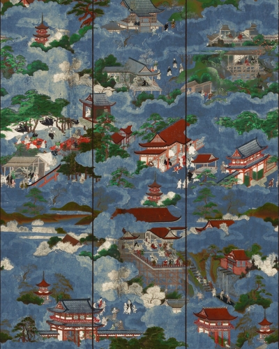 Tapeta MINDTHEGAP THE CURATOR'S CABINET FLOATING WORLD Blue WP20646