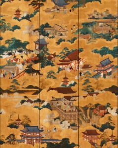 Tapeta MINDTHEGAP THE CURATOR'S CABINET FLOATING WORLD Golden WP20647