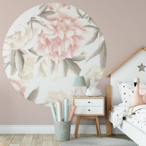 Wall Art Dots Peony Light Big