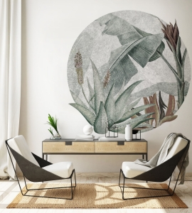 Tapeta w kole Wall Art Rainforest