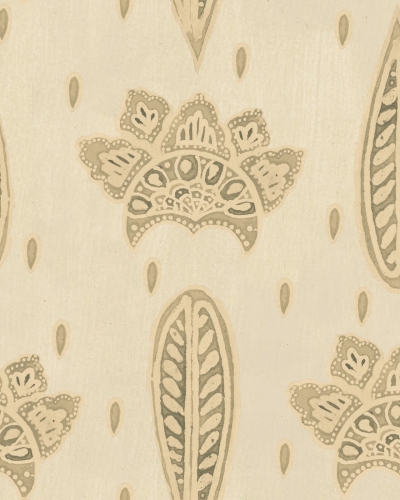 Tapeta MINDTHEGAP WOODSTOCK LIFESTYLE COLLECTION BETHEL BATIK Antique White WP30075