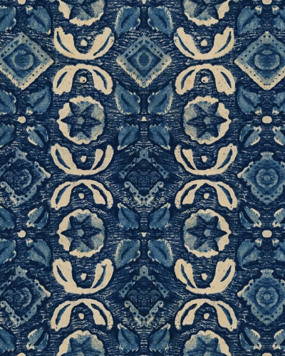 Tapeta MINDTHEGAP WOODSTOCK LIFESTYLE COLLECTION VARANASI Indigo WP30099
