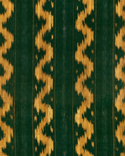 Tapeta MINDTHEGAP WOODSTOCK LIFESTYLE COLLECTION VINTAGE IKAT Topiary Green WP30102
