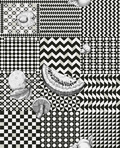 Tapeta dekoracyjna Cole&Son Fornasetti Senzo Tempo II Frutta e Geometrico 123/6030
