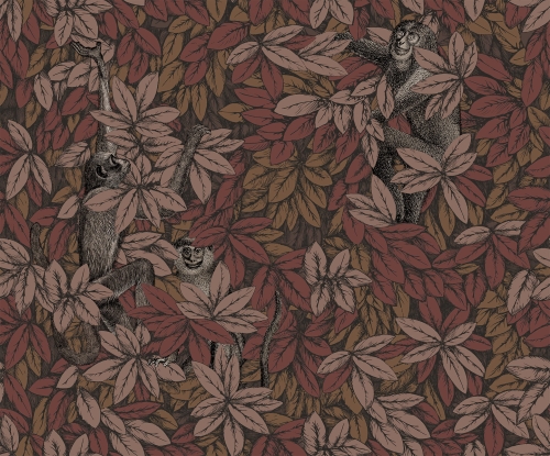 Tapeta dekoracyjna Cole&Son Fornasetti Senzo Tempo II Foglie e Scimmie 123/10050