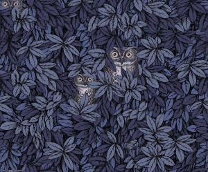 Tapeta dekoracyjna Cole&Son Fornasetti Senzo Tempo II Foglie e Civette 123/11053